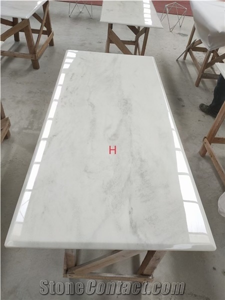 Good Price Chinese Calacatta White Quartz Table