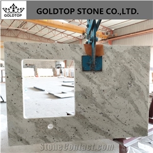 India Countertop Andromeda White Granite Slabs Island Tops