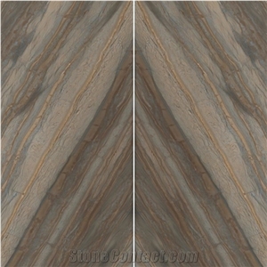Luxurious Natural Elegent Brown Stone for Coffee Table Tops
