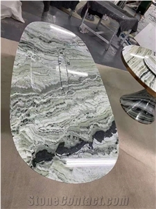 Mabrle Green Table Top, Green Table, Table Top