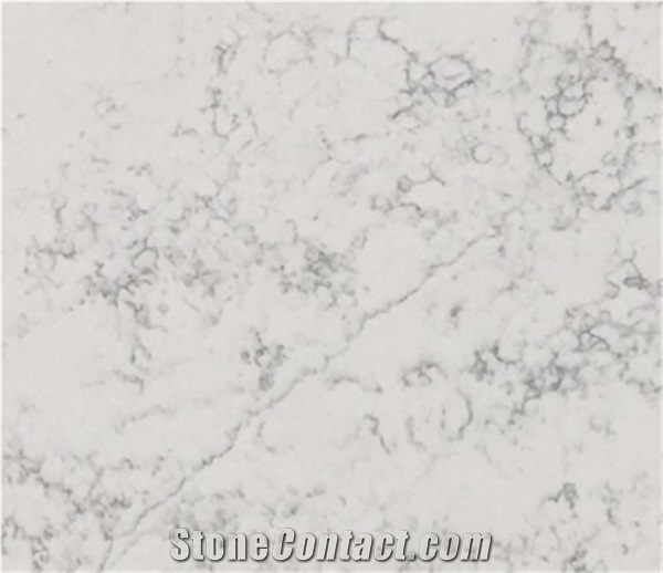 White Calacatta Slab Hot Sell Clear Vein Artificial Stone
