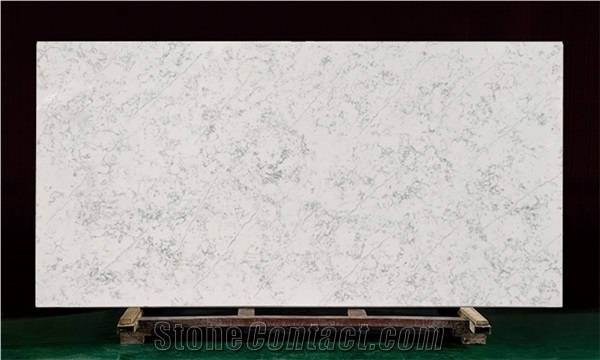White Calacatta Slab Hot Sell Clear Vein Artificial Stone