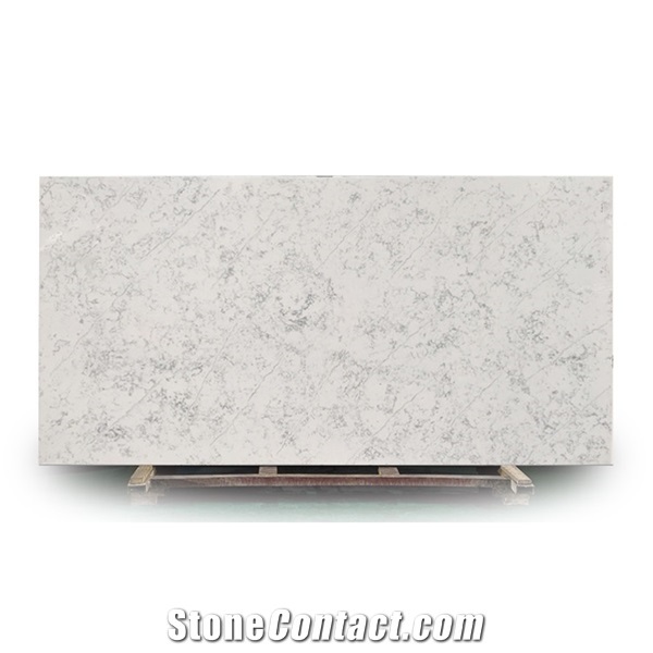 White Calacatta Slab Hot Sell Clear Vein Artificial Stone