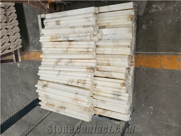 Calacatta Gold Marble Polished Skirting Board Lines