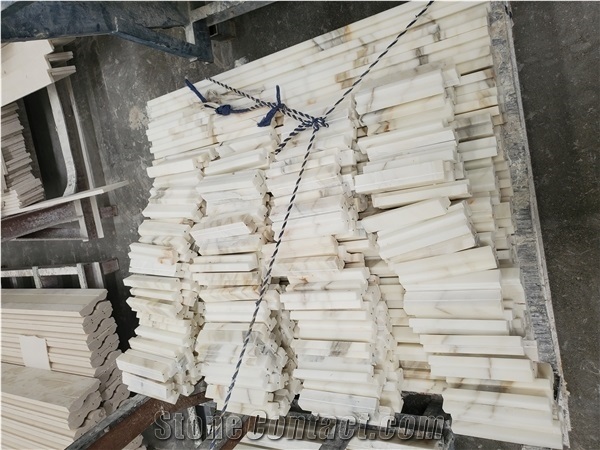 Calacatta Gold Marble Polished Skirting Board Lines