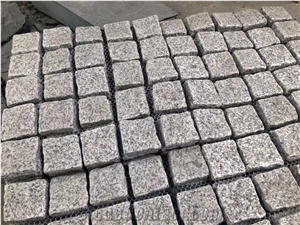 Cheapest China Silver Grey Granite Cobble Stone Pavers