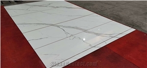 Extra White Calacatta Marble Polish Flooring Tiles