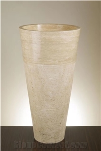 Limestone Travertine Marble Granite Stone Pedestal Basin