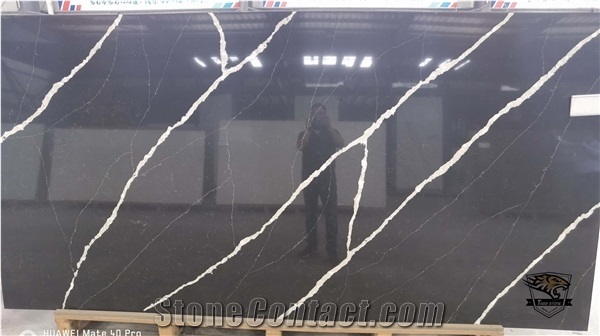 Quartz Nero Marquina Slabs