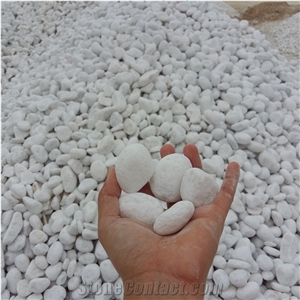 Pure White Pebble Stone for Decoration and Paving