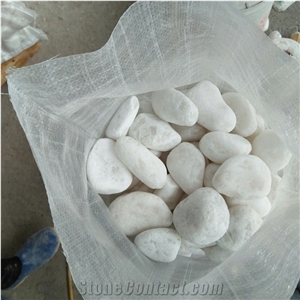 Snow White Stone Gravel Pebbles