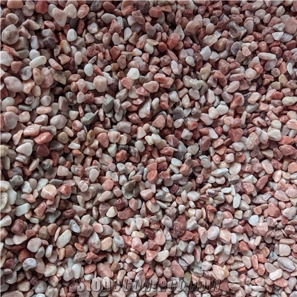 Washed Pink Pebble Stone for Decoration