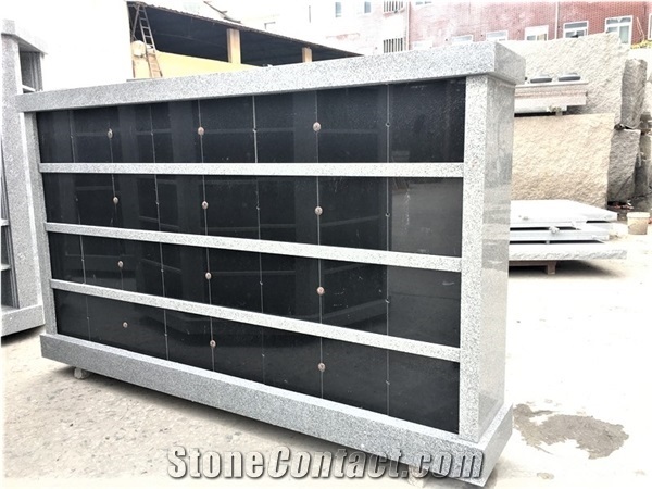 24 Niches Black Granite Cloumbarium Cremation Columbarium