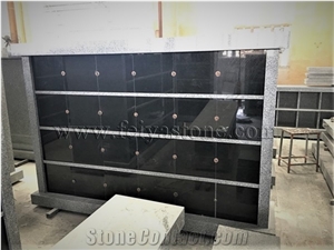 24 Niches Black Granite Cloumbarium Cremation Columbarium