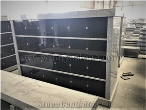 24 Niches Black Granite Cloumbarium Cremation Columbarium