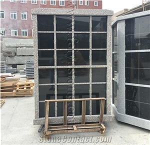 24 Niches Black Granite Cloumbarium Cremation Columbarium