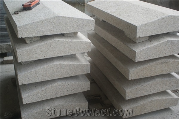 G682 Gold Granite Wall Capping Wall Copping Stones, Wall Parapet