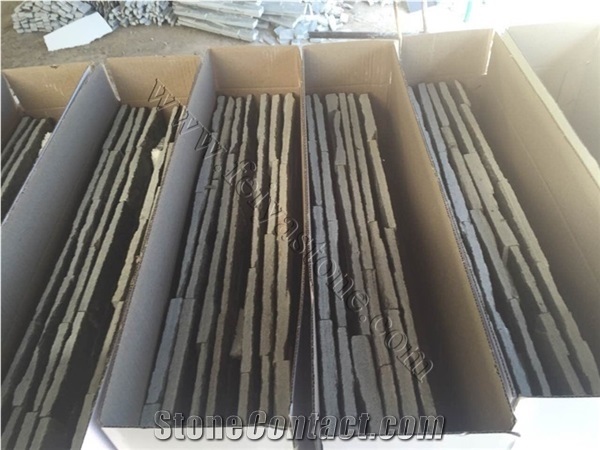 Grey Faux Stone Veneer Ledger Panel Castle Rock Panel