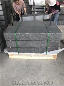 New G684 Black Granite Pavers Kerbs and Projects