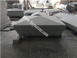 Silver Granite Pillar Caps Pier Caps Gate Post Caps