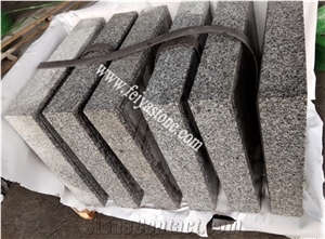 Silver Granite Round Pillar Caps Pier Caps Gate Post Caps
