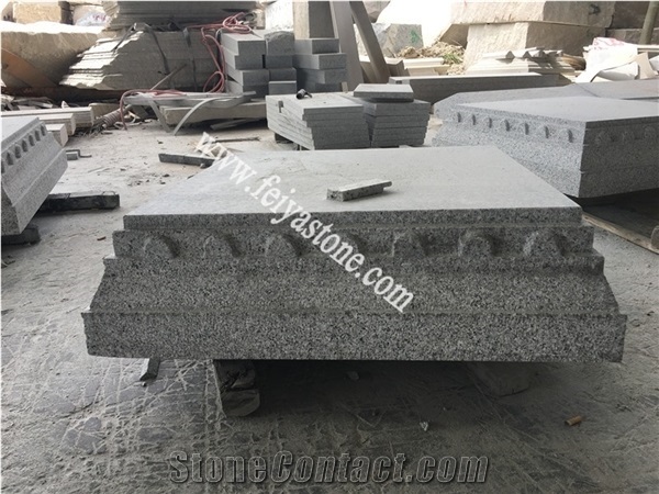 Silver Granite Round Pillar Caps Pier Caps Gate Post Caps