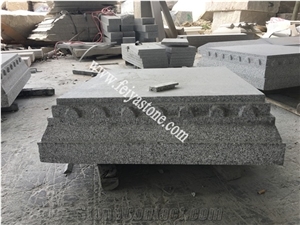 Silver Granite Round Pillar Caps Pier Caps Gate Post Caps