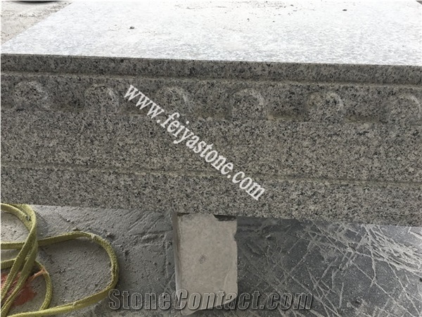 Silver Granite Round Pillar Caps Pier Caps Gate Post Caps