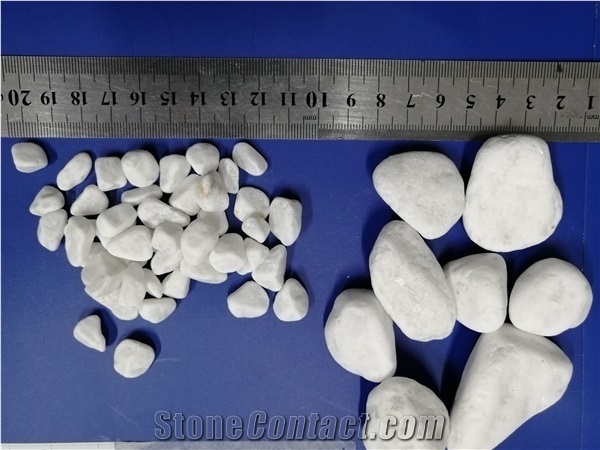 White Crushed Chip Gravels Aggregates