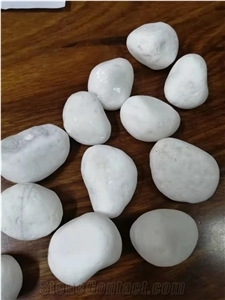 White Garden Cobbles Crushed Chip Walkway Pebbles Driveways
