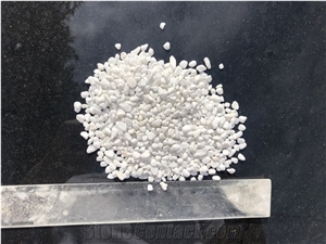White Pearl Pebbles Crushed Aggregates