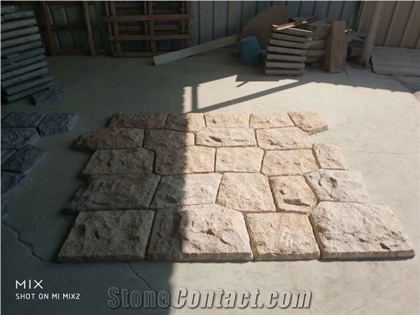 Yellow Wall Stone Wall Caldding