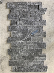Black Marble Designed Stacked Stone Z Shape Black Marble Designed Stacked Stone Z Shape