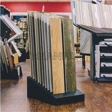 Adjustable Width Ceramic Tile Floor Porcelain Display Rack
