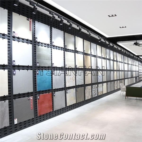 Ceramic Tile Display Racks with Steel for Logo Printed