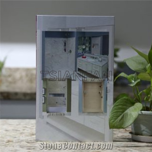 Stone Quartz Sample Book with Finger Sapce Stone Display