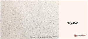 Tq 4265 Totem Quartz- Ivory White Quartz Slabs