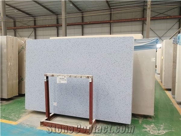 Blue Artificial Stone Marble Slab Tile