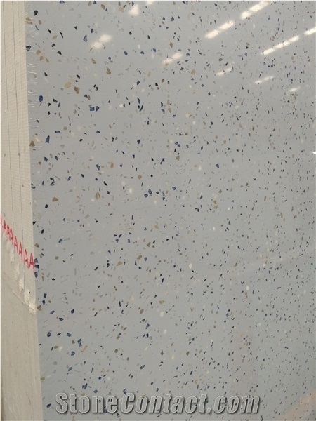 Blue Artificial Stone Marble Slab Tile