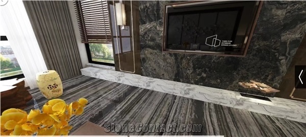 Antique Zebra Marble Slabs & Tiles