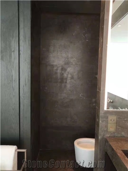 China Black Limestone Slabs & Tiles