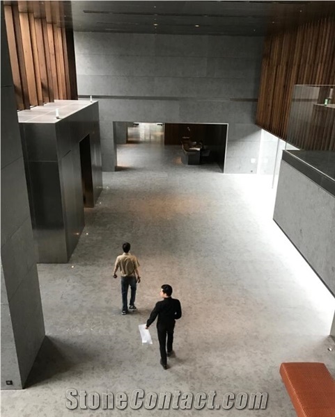 Grey Pearl Limestone Tiles & Slab