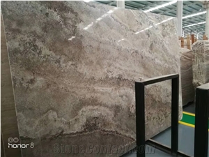 Iran Silver Travertine Slabs & Tiles