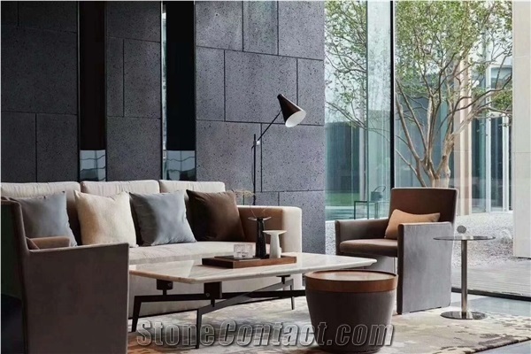 Lava Stone Basalt Tiles, China Black Basalt