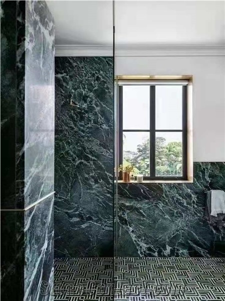 Prada Serpentine Green Marble Vanity Tops