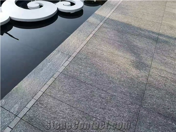 Sesame Black Granite Tiles, China Grey Granite