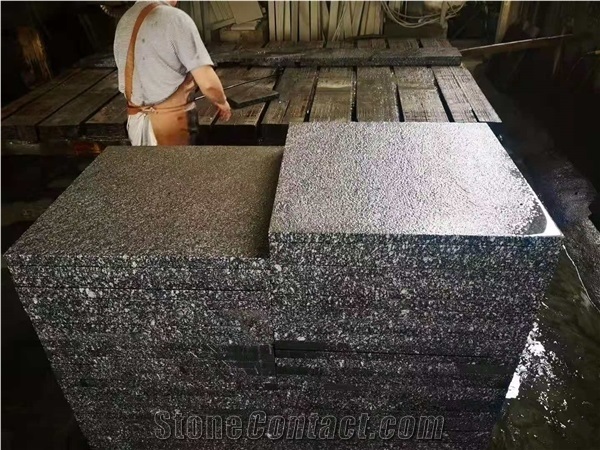 Sesame Black Granite Tiles, China Grey Granite