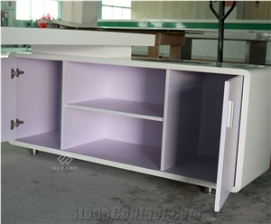 Commercial Office Design Artificial Marble Office Desk