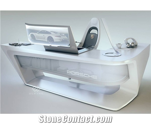 Factory Supply Artificial Marble Stone Classic Office Desk