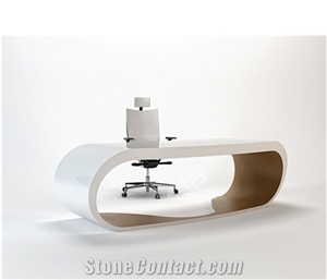 Top Quality Solid Surface Unique Modern Office Desk Set